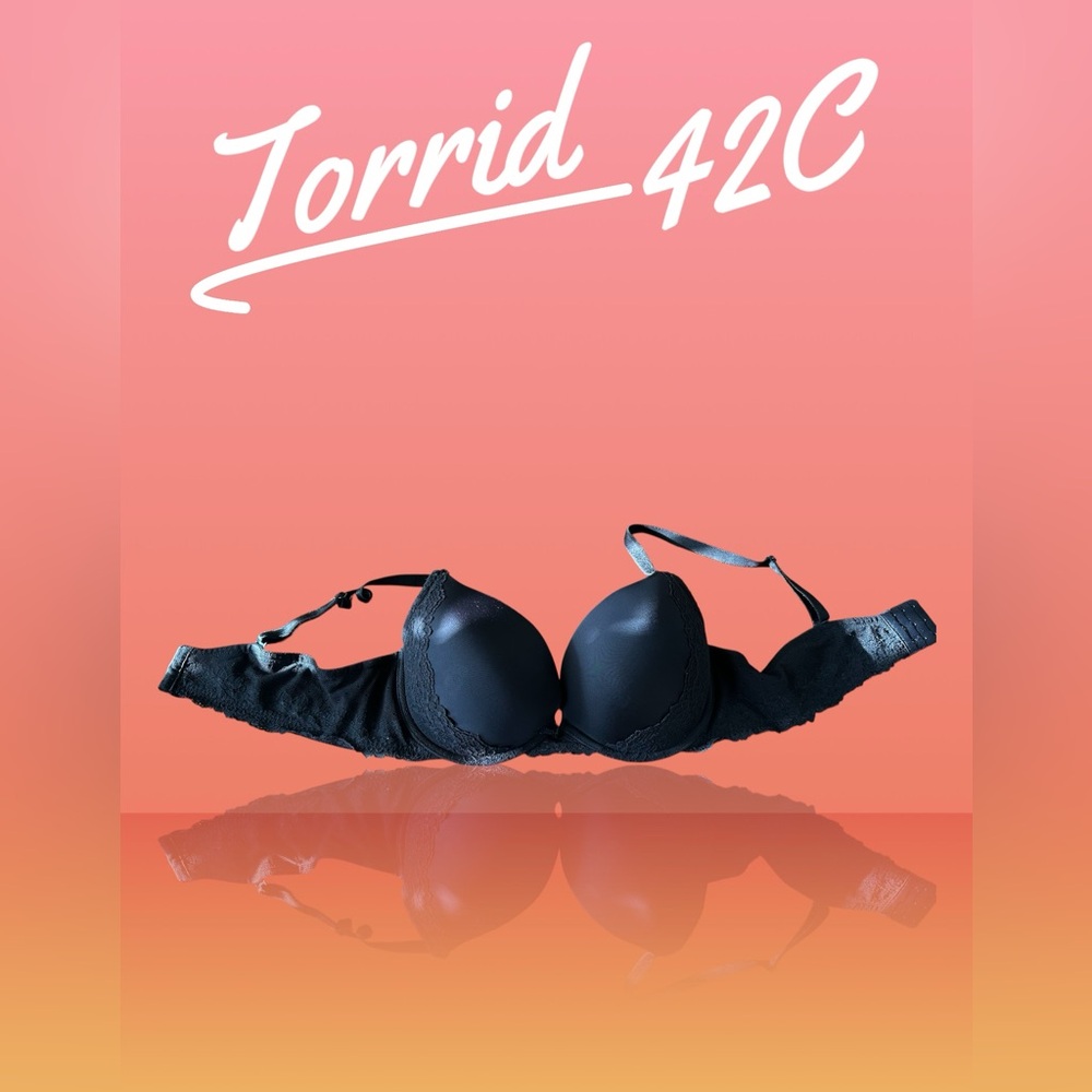 Torrid Black Supportive Bra Intimates